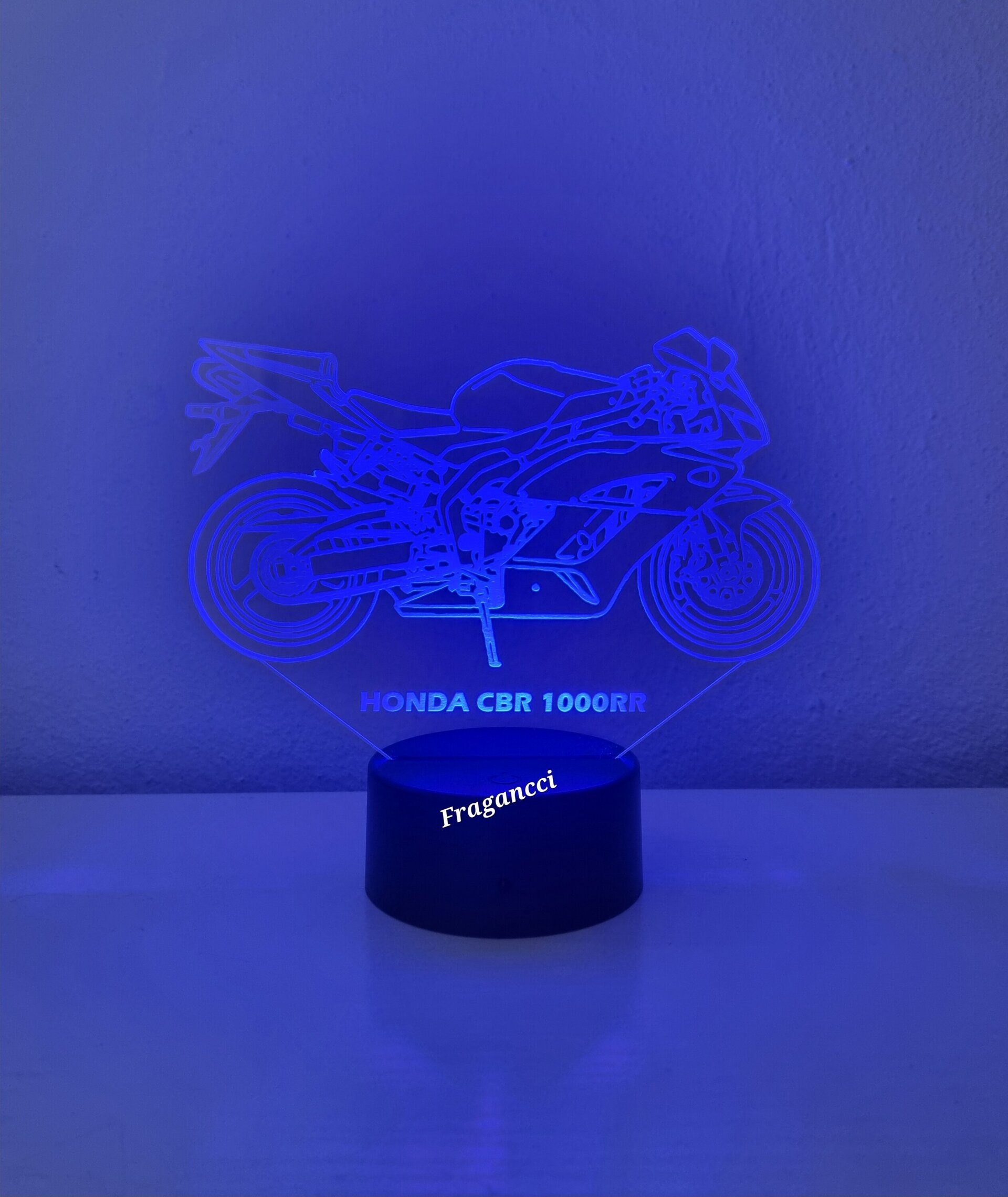 Lampara led 3d moto Hond a Cbr 1000 RR 2005 personalizable Lámpara led sobremesa - 5