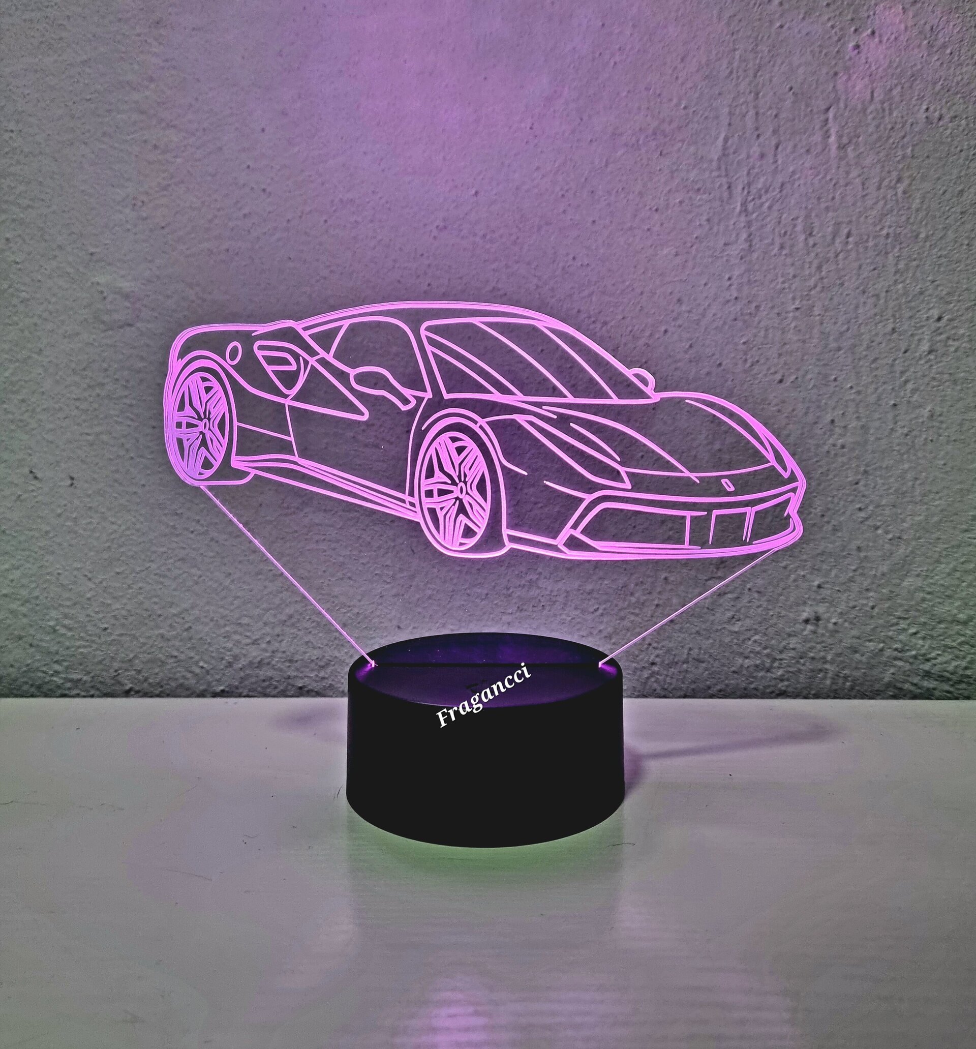Lampara led 3d Ferra ri SF90 personalizable, Lámpara led sobremesa - 6