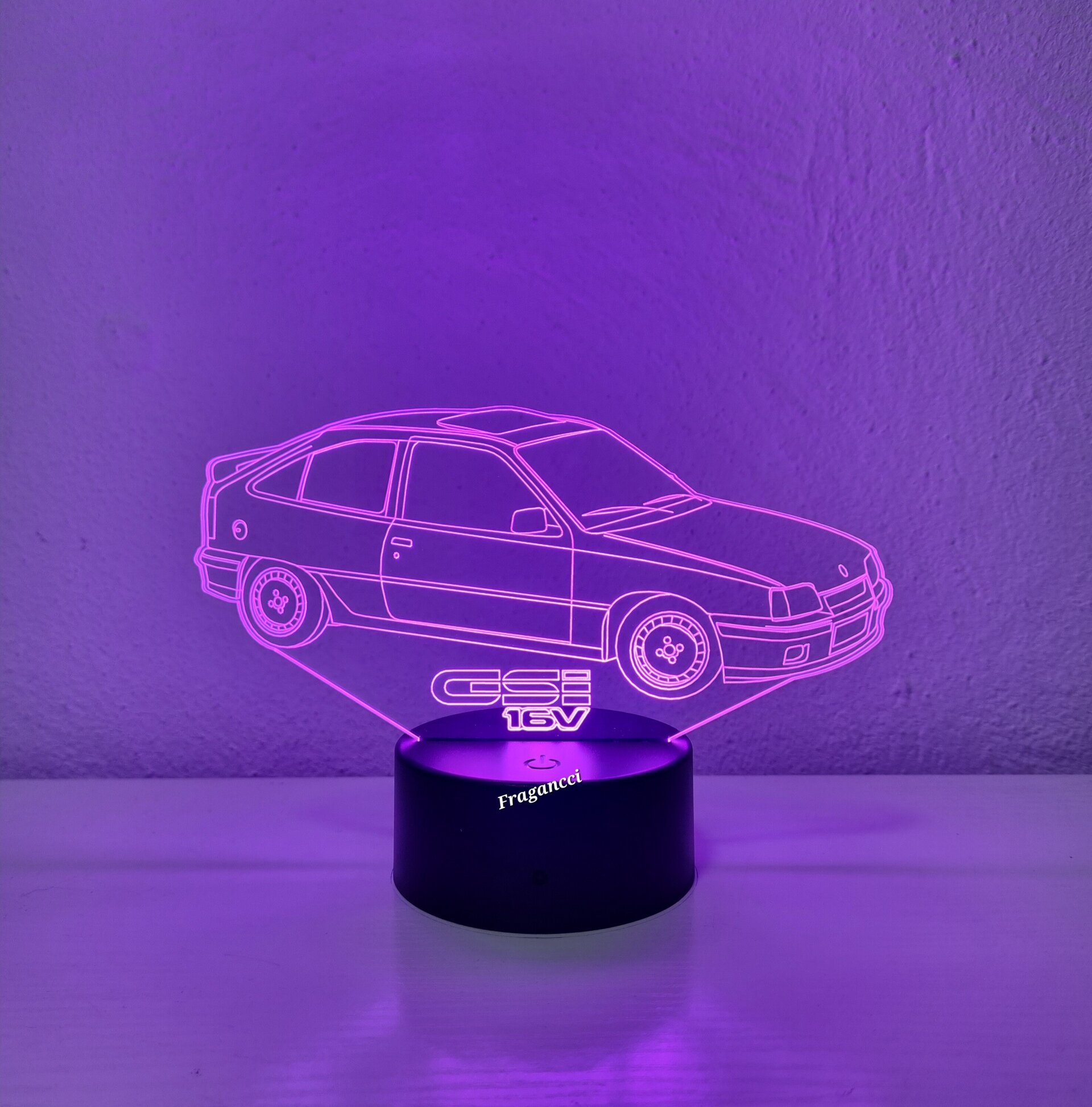Lampara led 3d Ope l Kadet t Gsi 2.0 16V personalizable, Lámpara led sobremesa - 6