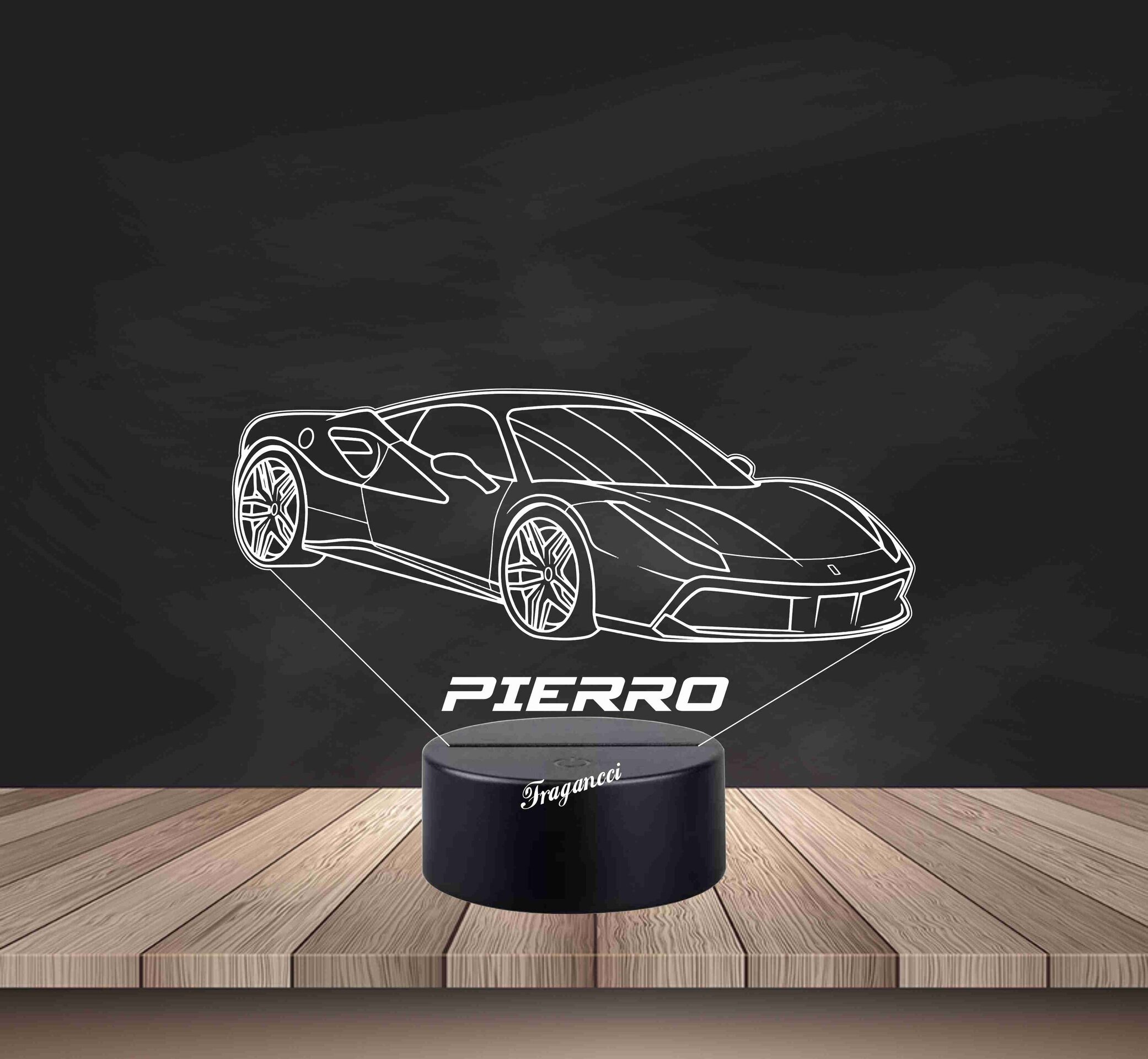Lampara led 3d Ferra ri SF90 personalizable, Lámpara led sobremesa - 2