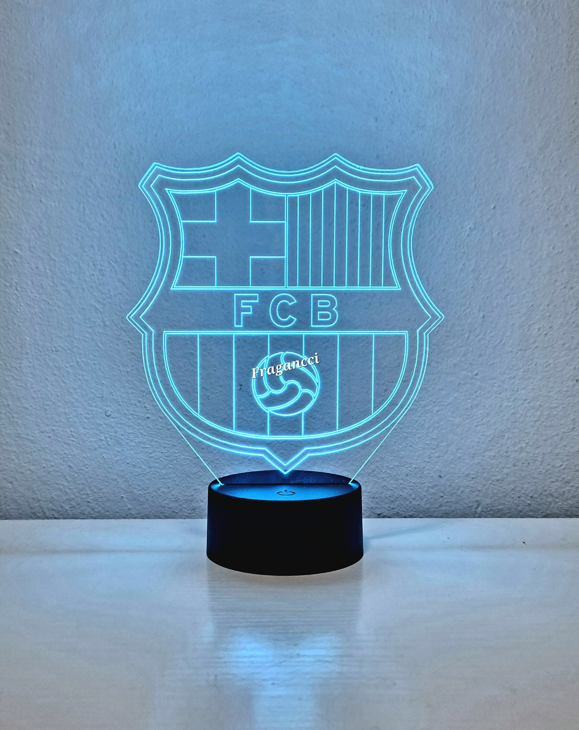 Lampara led 3d Escudo Futbol Barcelona personalizable, Lámpara led sobremesa - 6