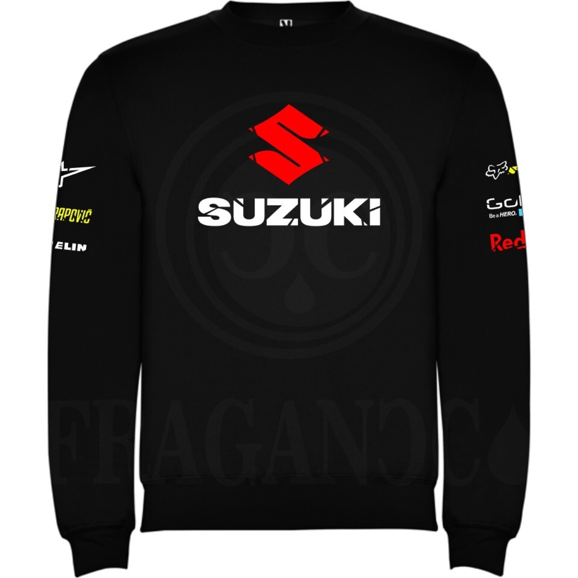 Sudadera unisex con logos personalizados del mundo motor. Mod. SK - 6