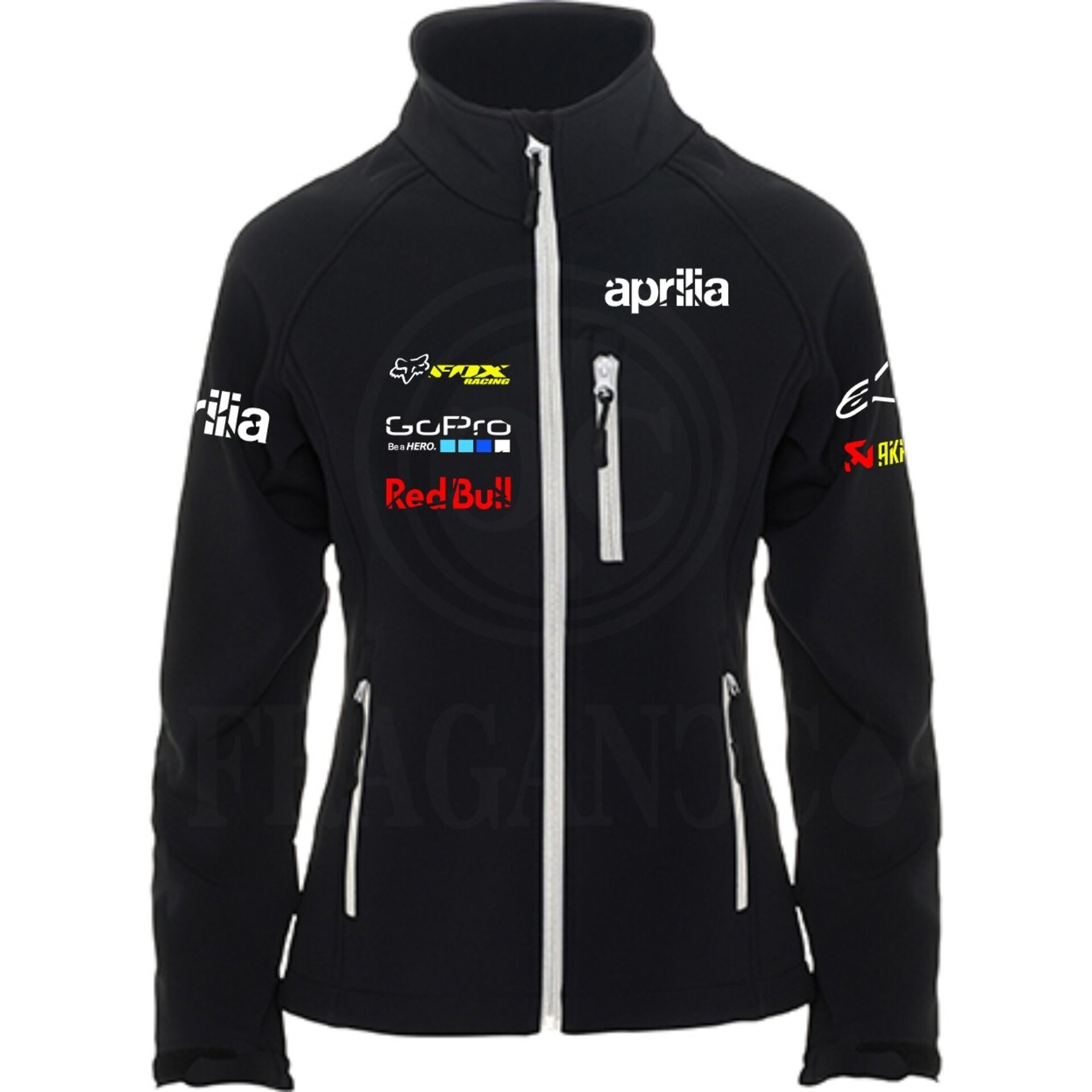 Chaqueta moto cortavientos softshell Roly Antártida personalizada. Mod. PL - 5