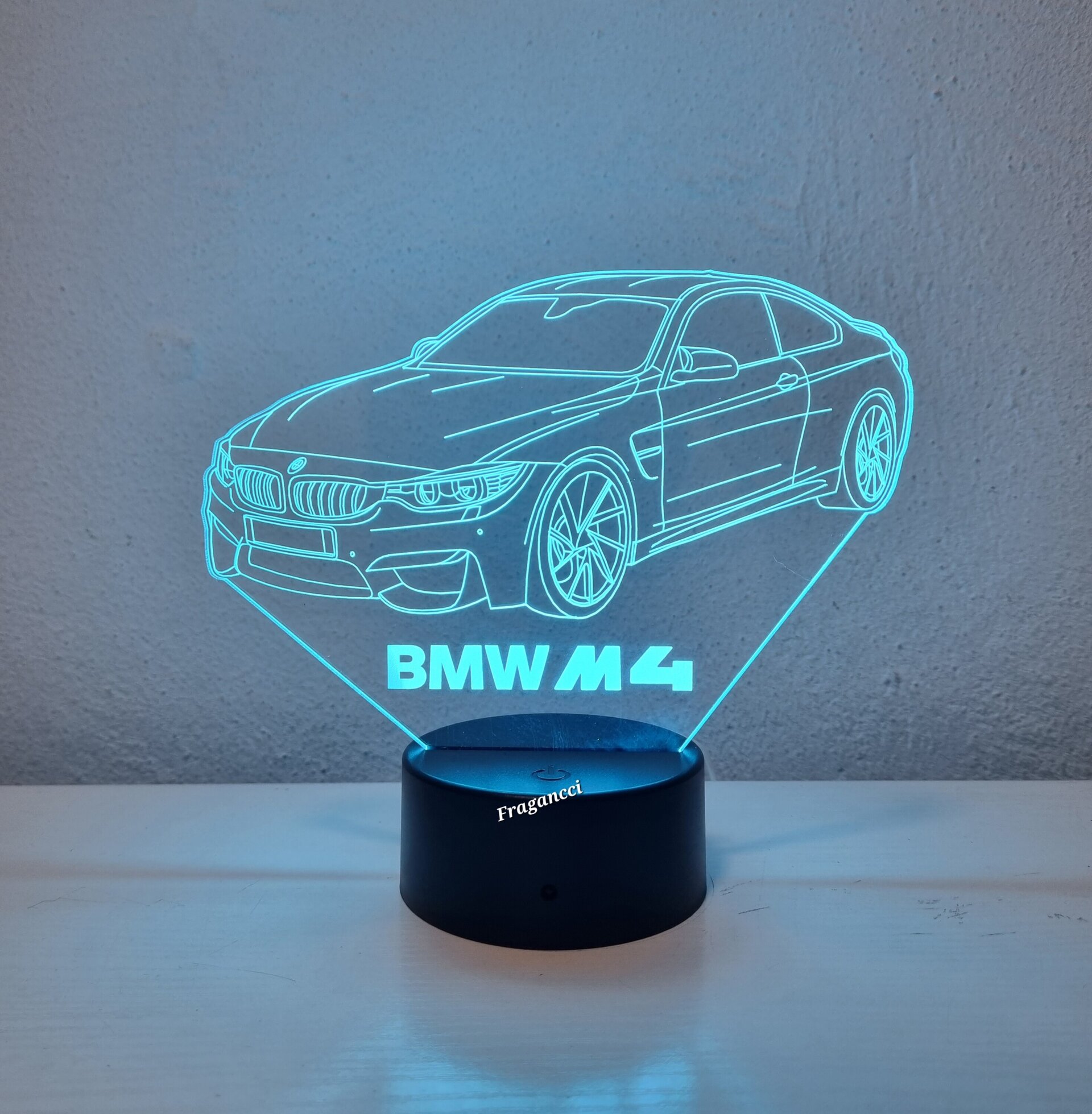 Lampara led 3d Bm w M4 personalizable, Lámpara led sobremesa - 5