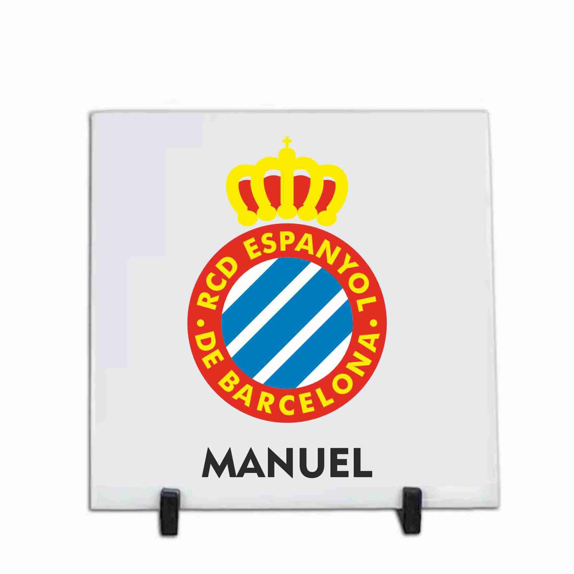 Azulejos de cerámica personalizados de 20 x 20 cm. Equipo futbol de Espanyol - 3
