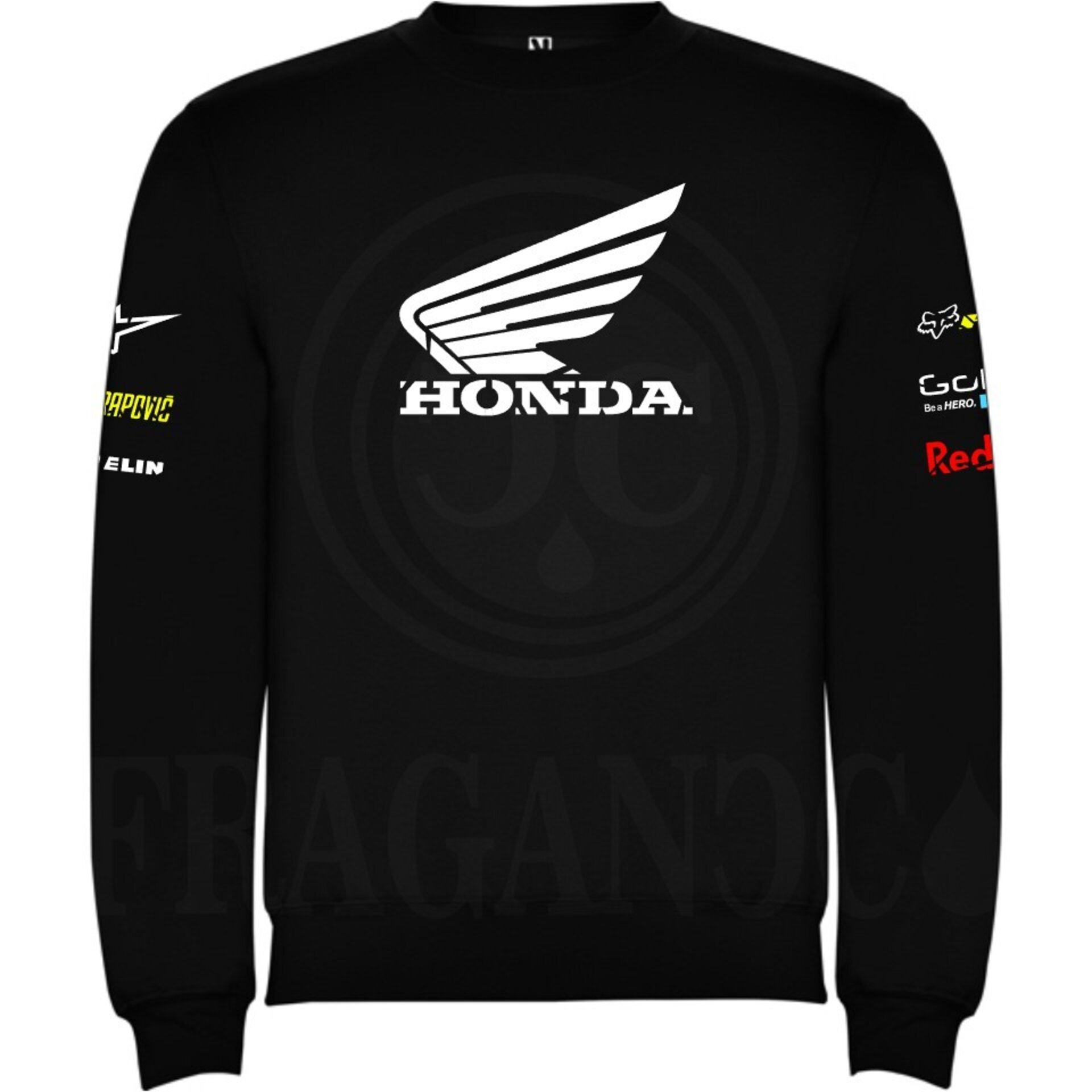 Sudadera unisex con logos personalizados del mundo motor. Mod. HD - 6