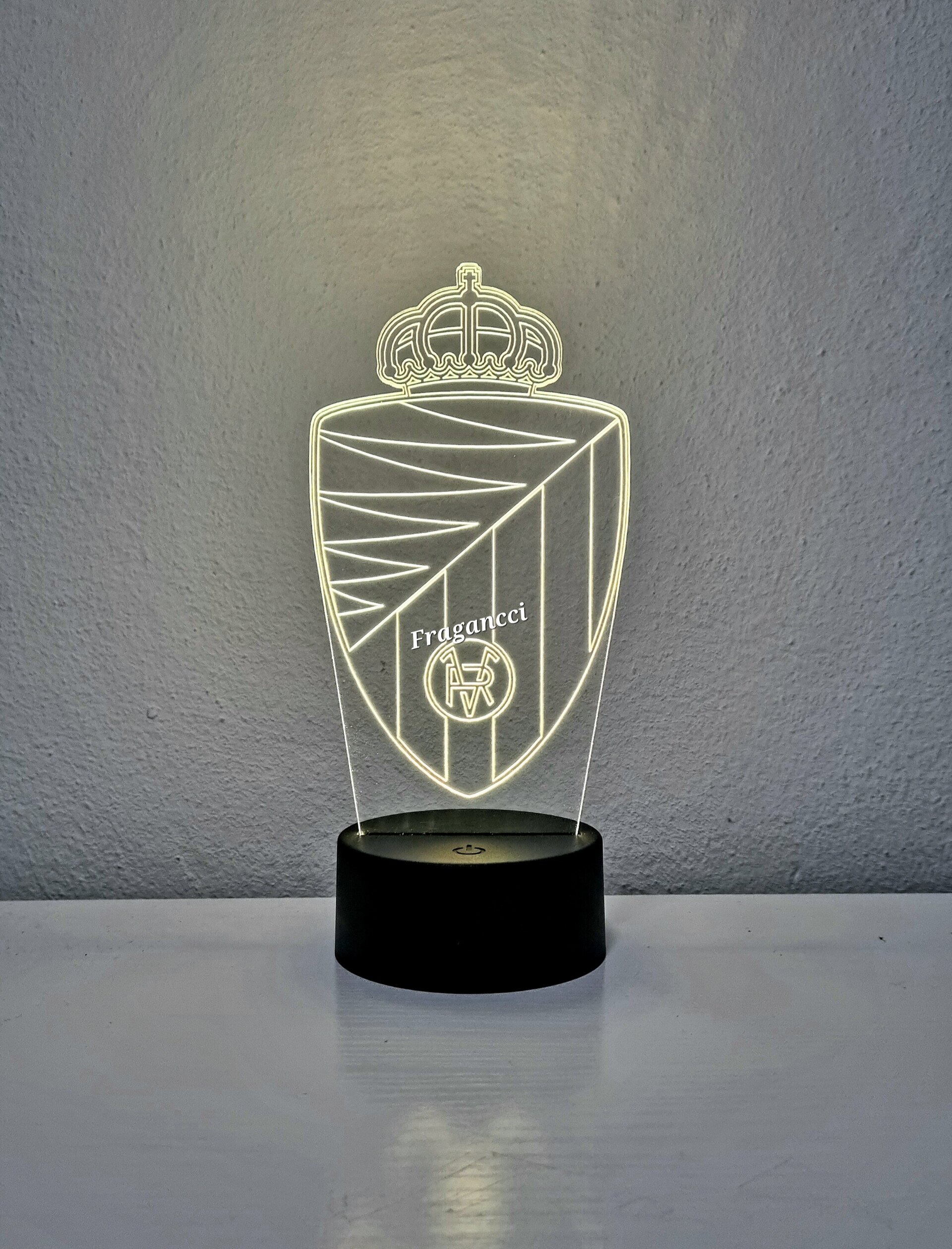 Lampara led 3d Escudo Futbol R Valladolid personalizable, Lámpara sobremesa - 17