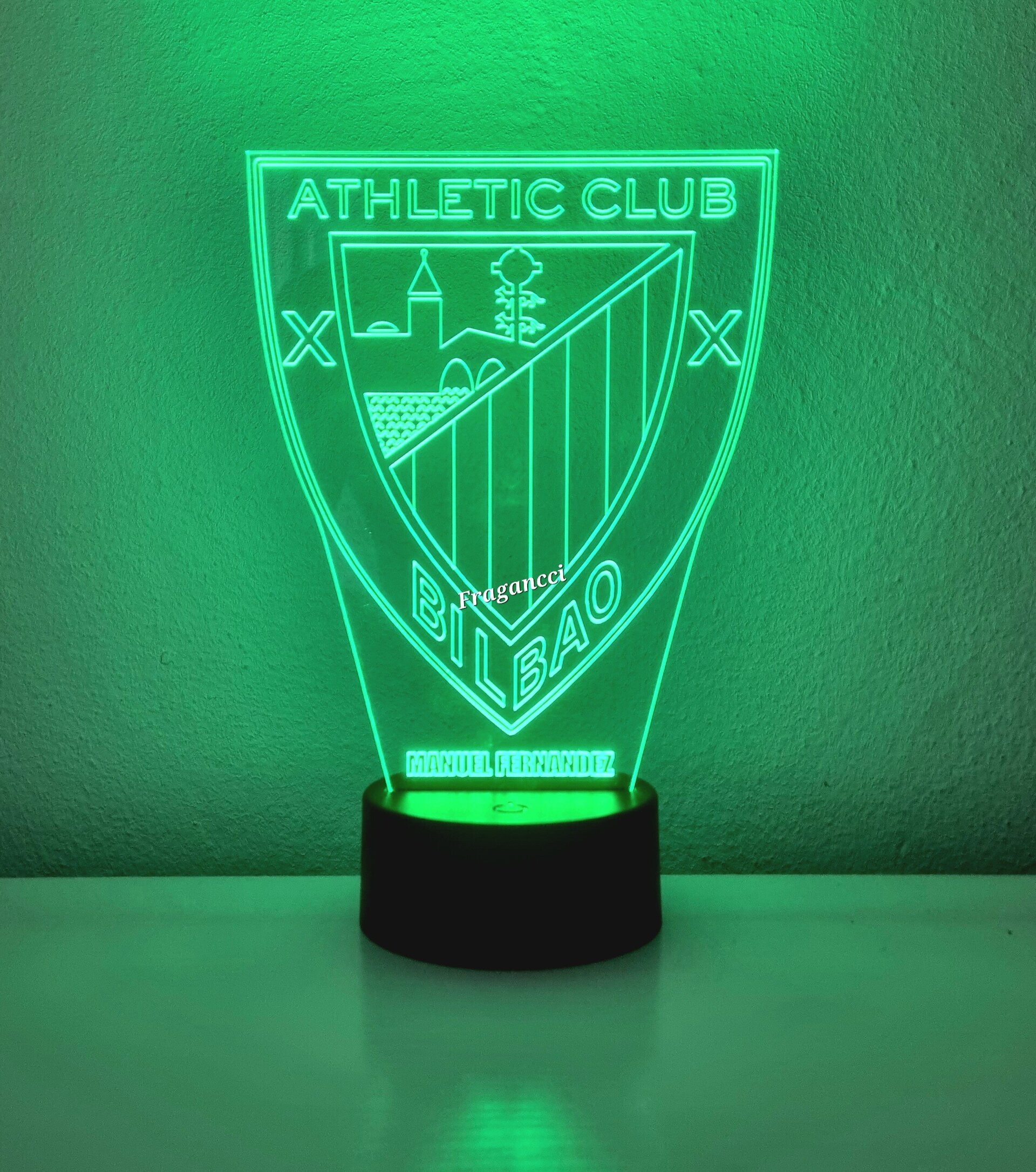 Lampara led 3d Escudo Futbol A Bilbao personalizable - 8