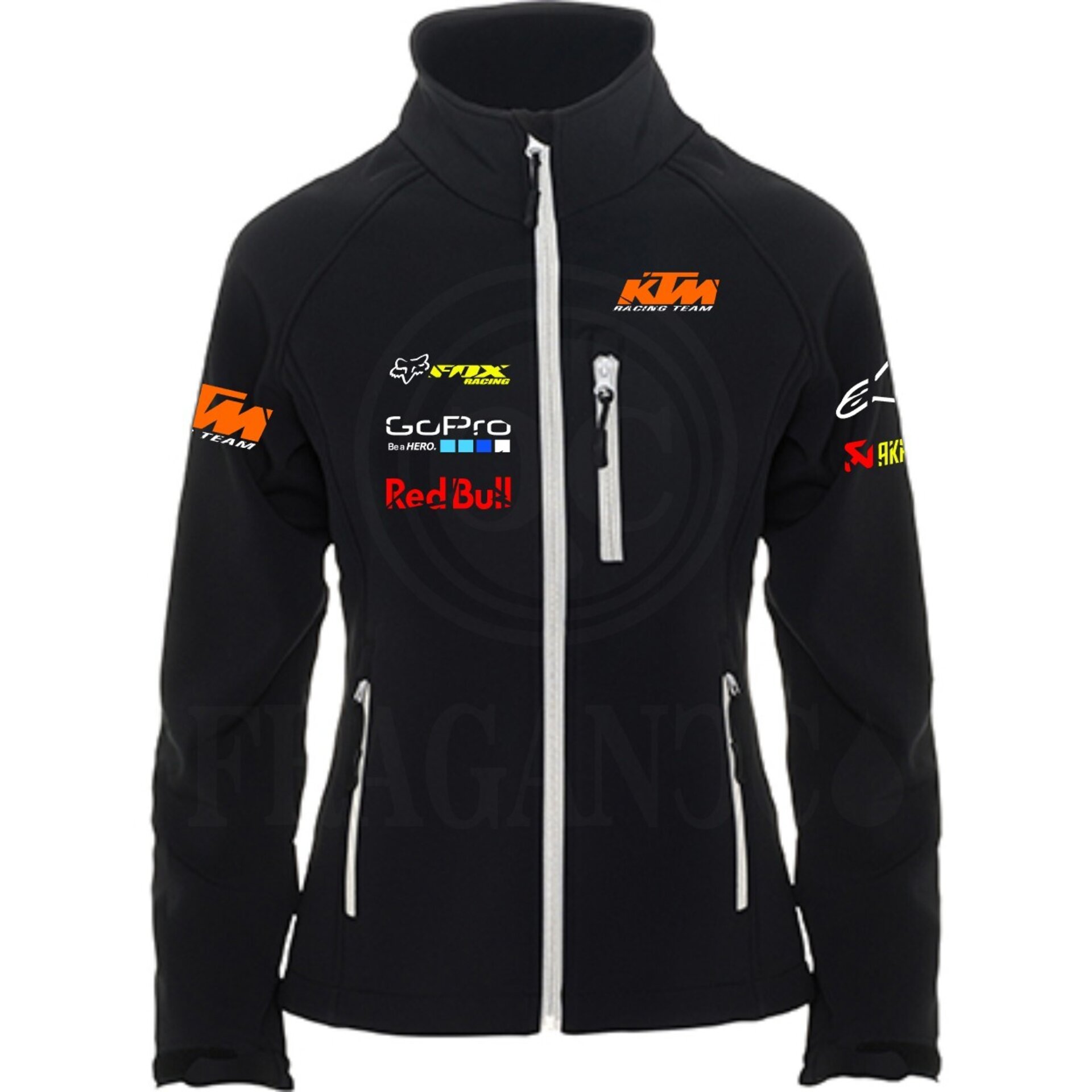 Chaqueta moto cortavientos softshell Roly Antártida personalizada. Mod. KM - 5