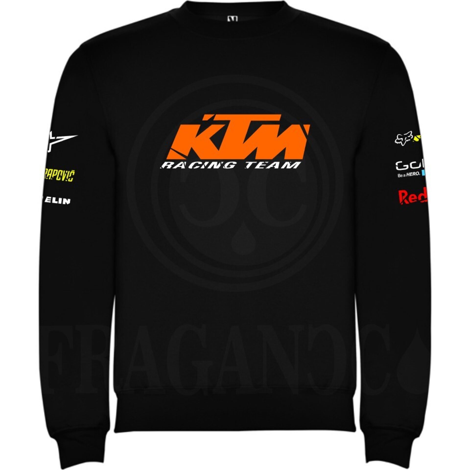 Sudadera unisex con logos personalizados del mundo motor. Mod. KT - 6