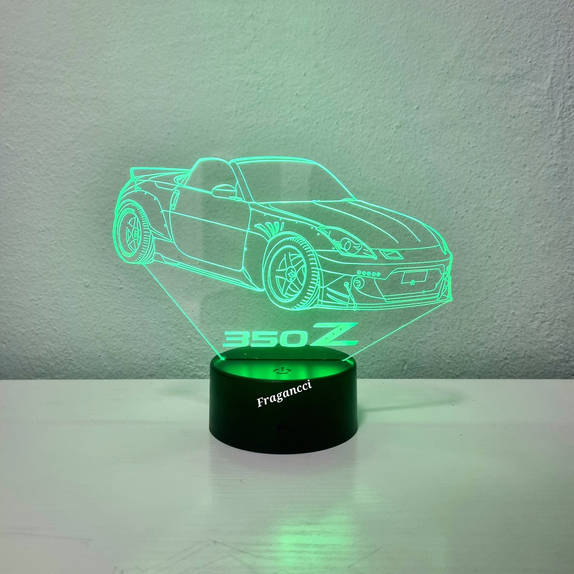 Lampara led 3d Nissa n 350 Z personalizable, Lámpara led sobremesa - 8
