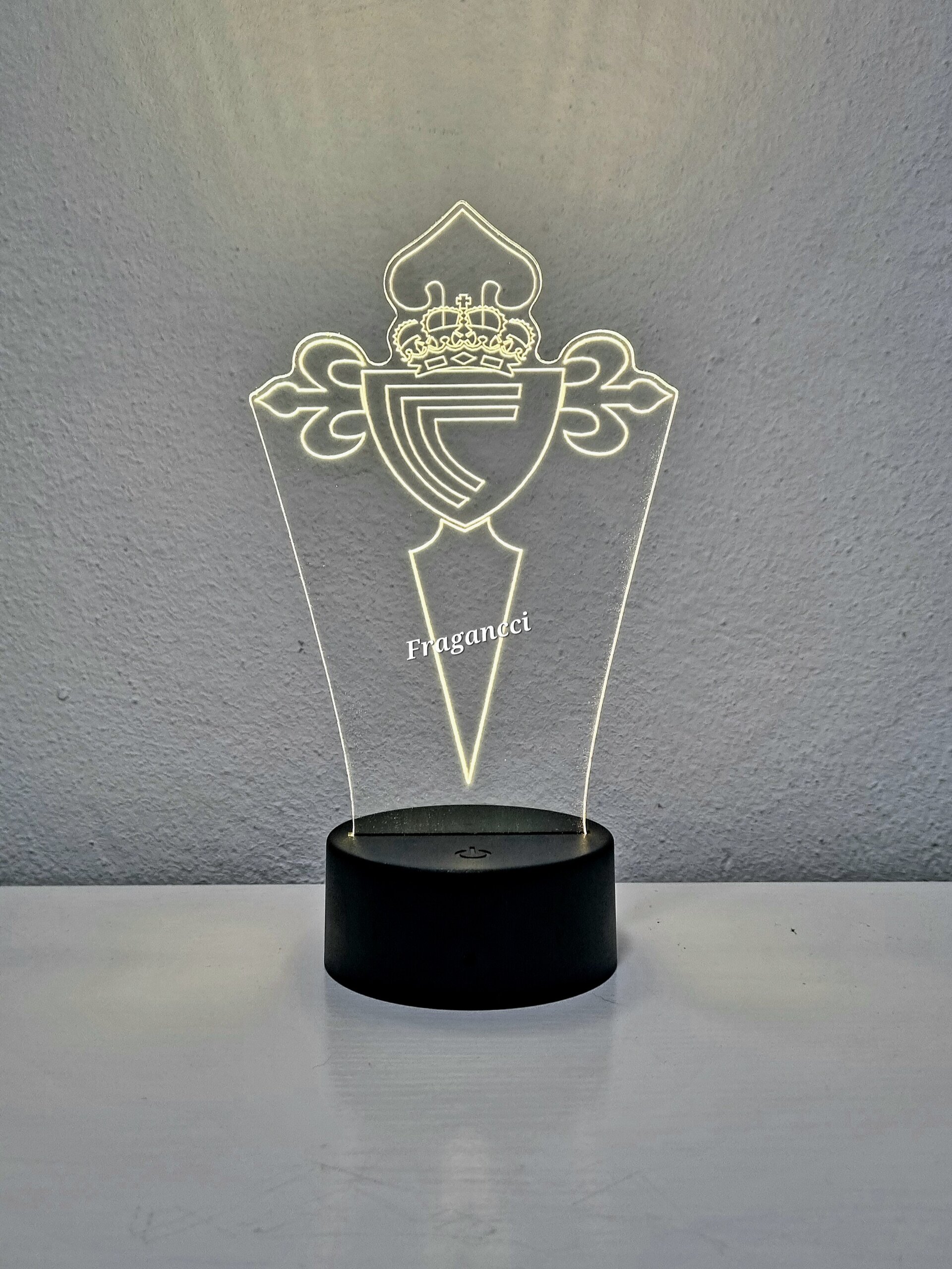 Lampara led 3d Escudo Futbol C de Vigo personalizable, Lámpara led sobremesa - 5