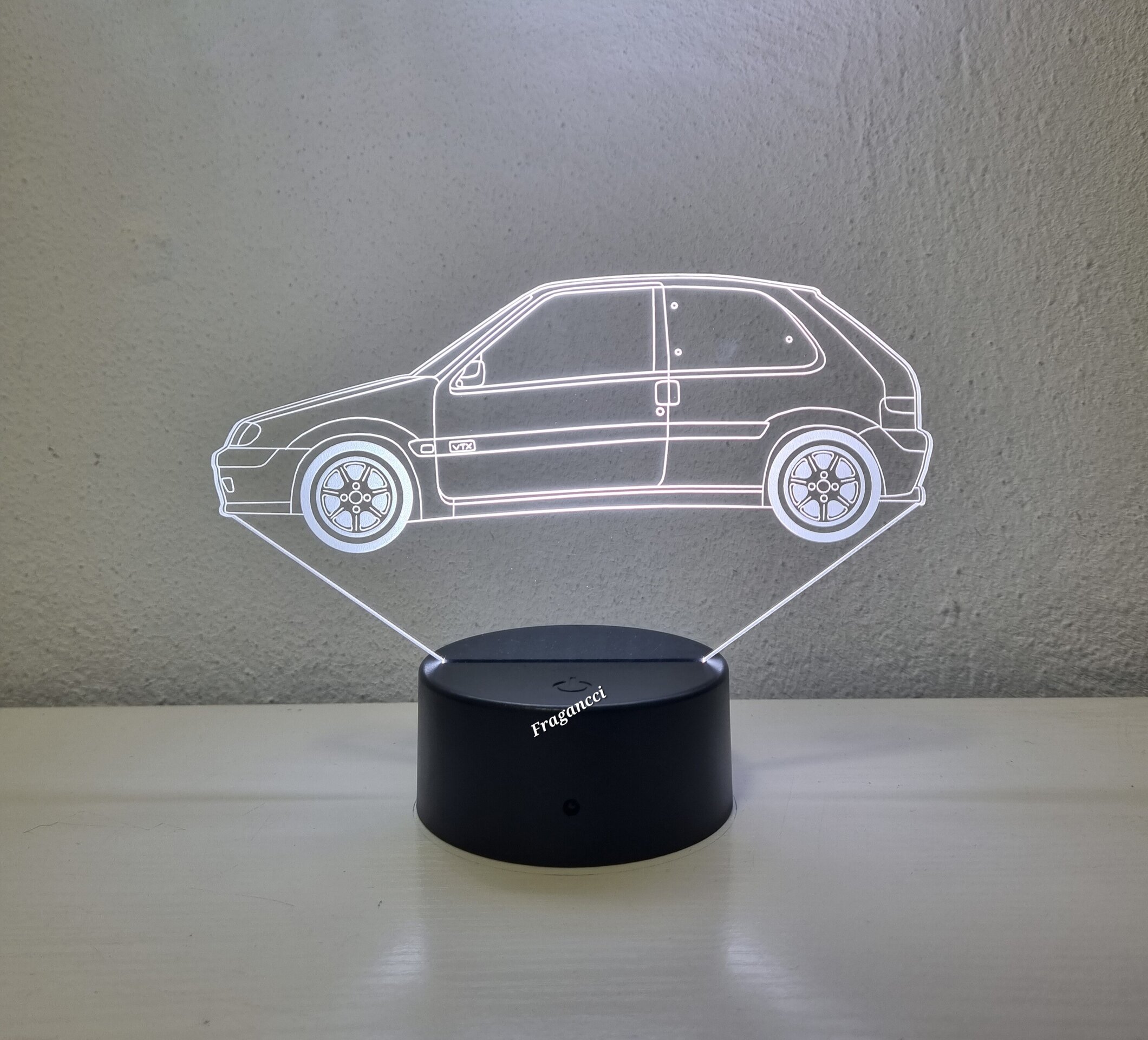 Lampara led 3d Citro en Sax o personalizable, Lámpara led sobremesa - 5