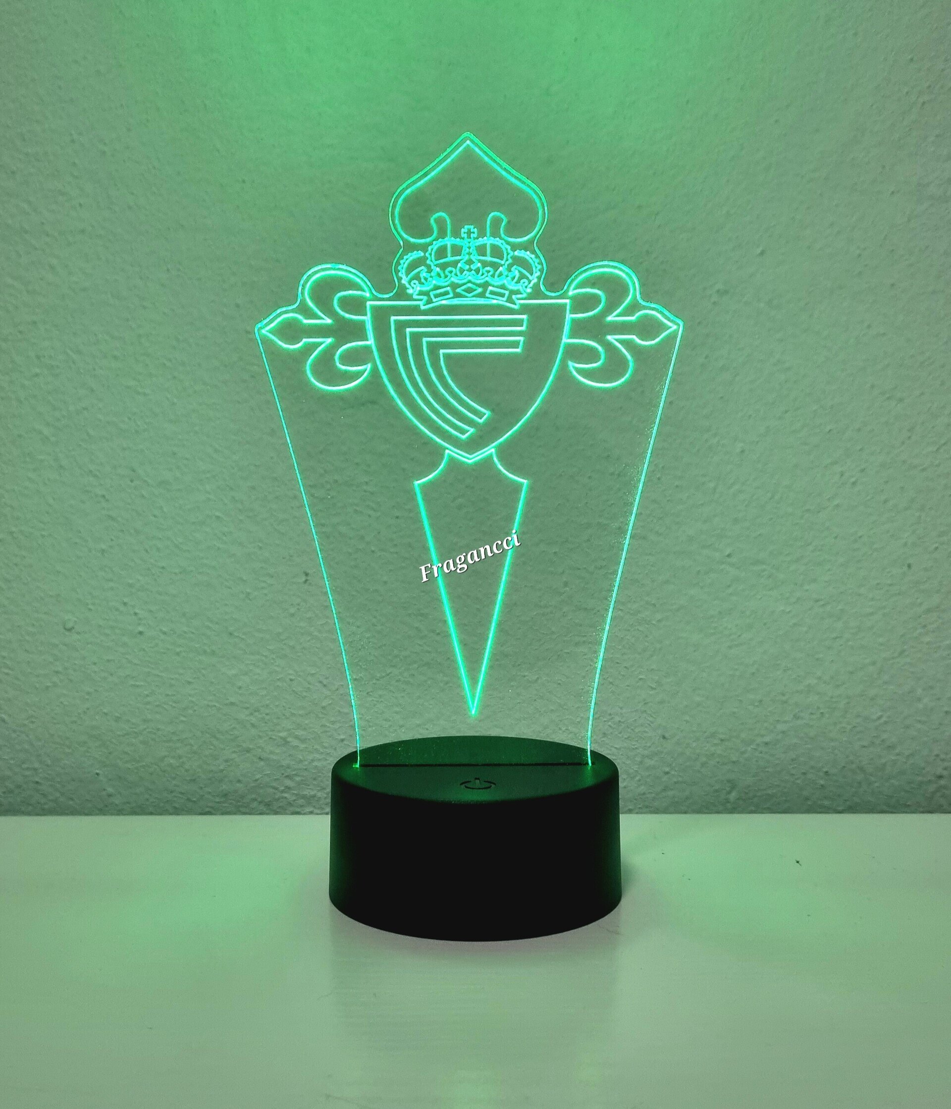 Lampara led 3d Escudo Futbol C de Vigo personalizable, Lámpara led sobremesa - 9