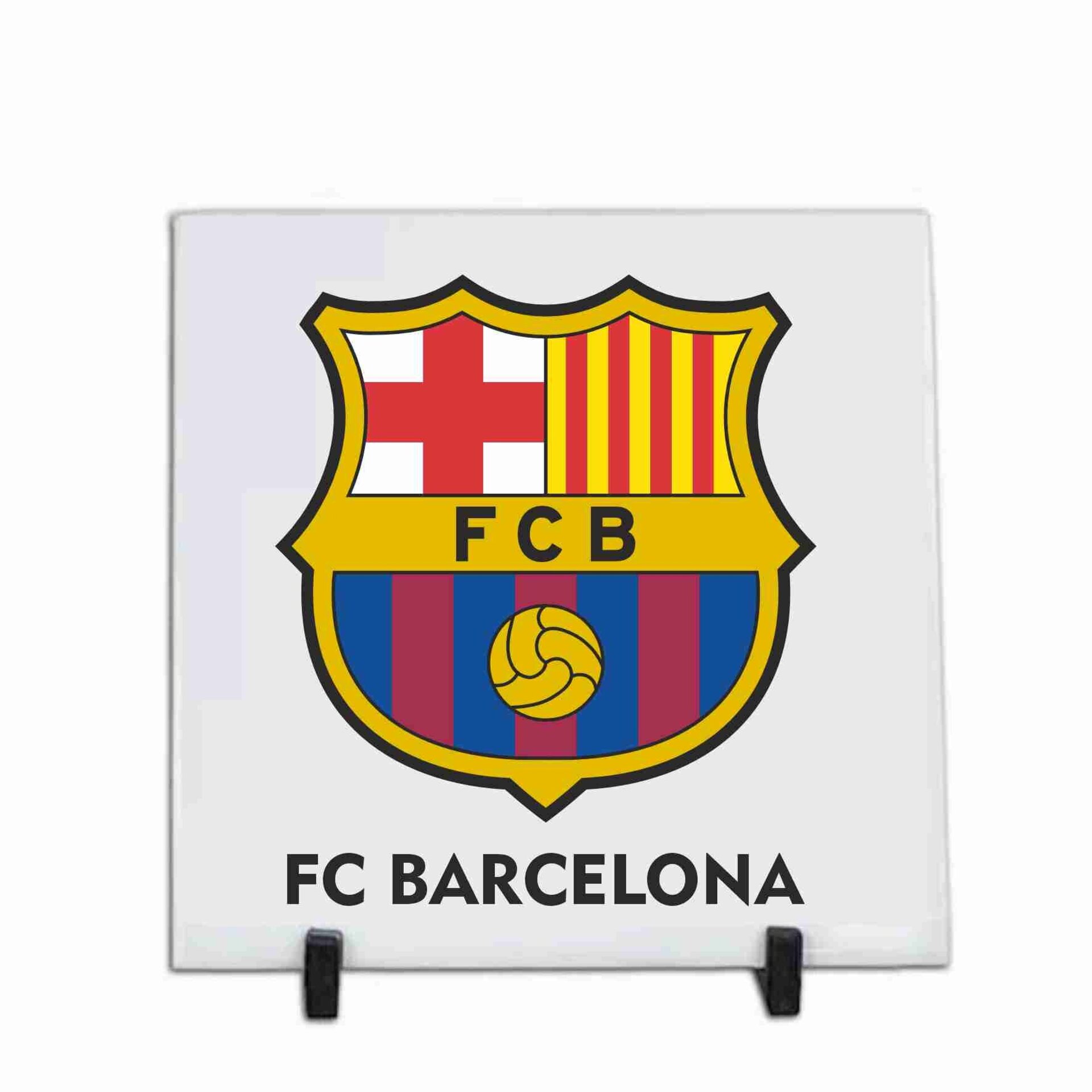 Azulejos de cerámica personalizados de 20 x 20 cm. Equipo futbol de Barcelona - 2