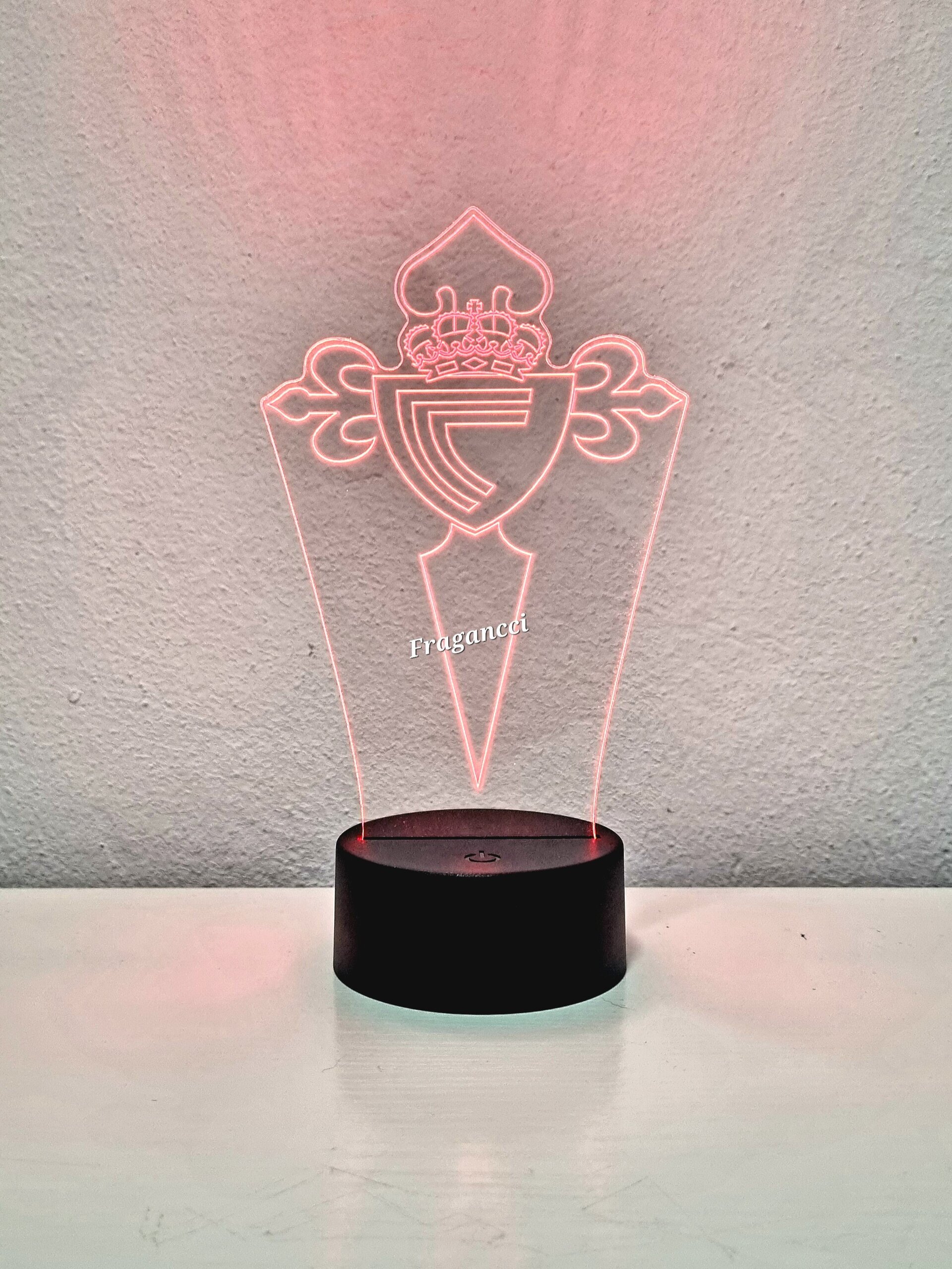Lampara led 3d Escudo Futbol C de Vigo personalizable, Lámpara led sobremesa - 8
