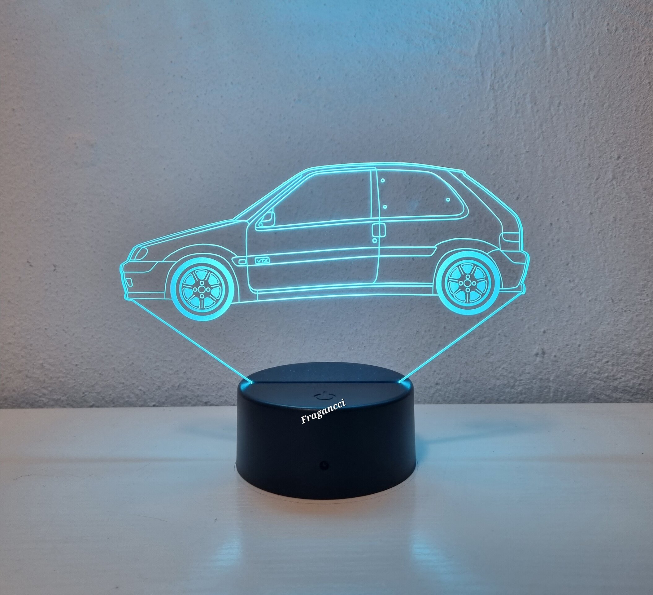 Lampara led 3d Citro en Sax o personalizable, Lámpara led sobremesa - 4