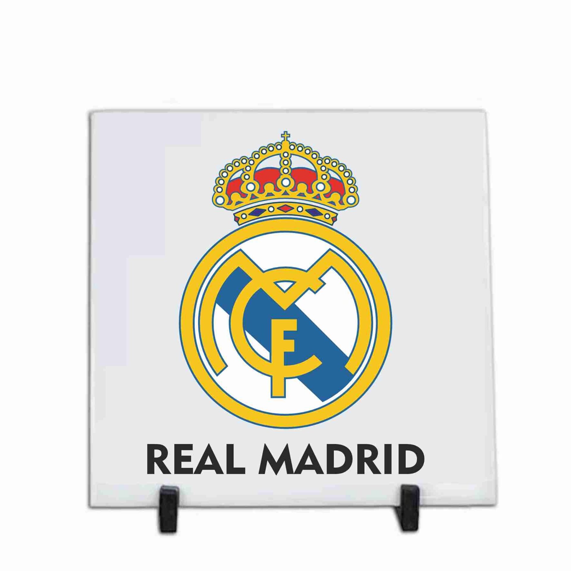 Azulejos de cerámica personalizados de 20 x 20 cm. Equipo futbol R Madrid - 2